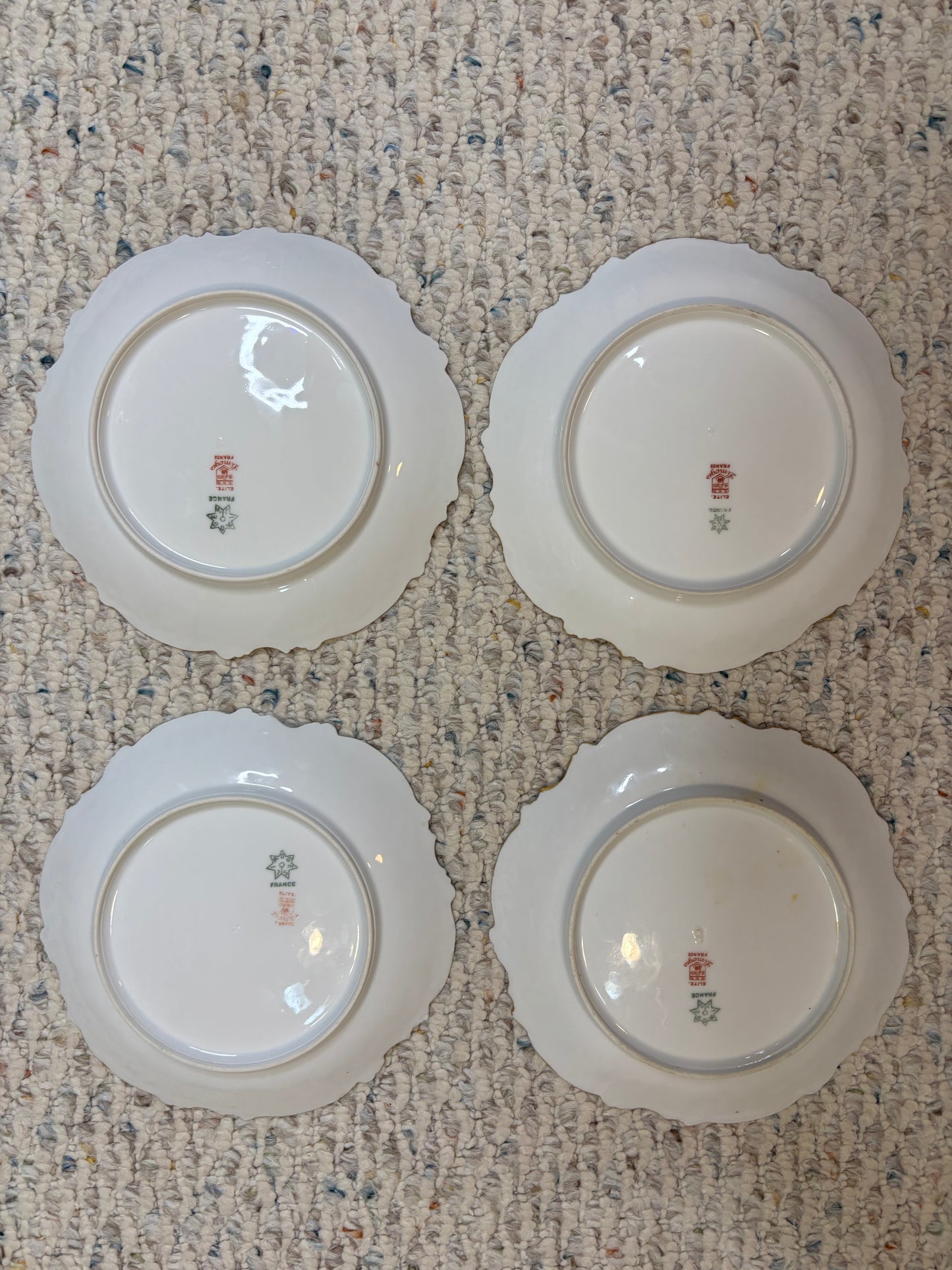 Gorgeous Limoges plate set with gold and florals! As is!