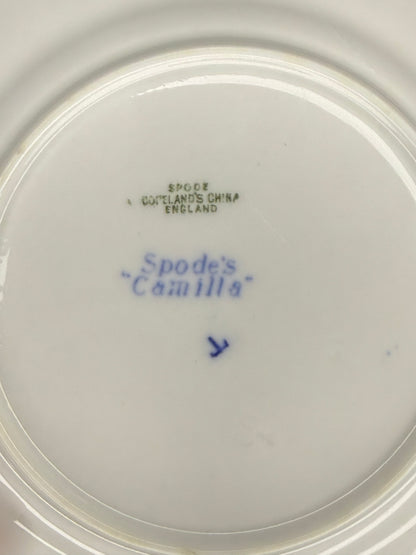 RESERVED - RARE Spode “Camilla” Bone China Blue & White Dinnerware Set – Scalloped Edge with Gilt Trim, Copeland’s China (10 Pieces)
