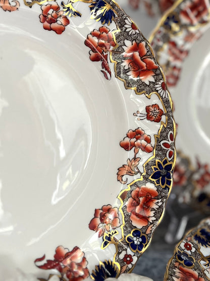 RESERVED - AMYLEA- Live 08/11 Elegant Antique Set of 8 Copeland England Dinner Plates - Marked And Date Stamped Circa 1899 Outstanding Condition 10”