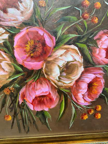 Bouquet of peonies 30x24”