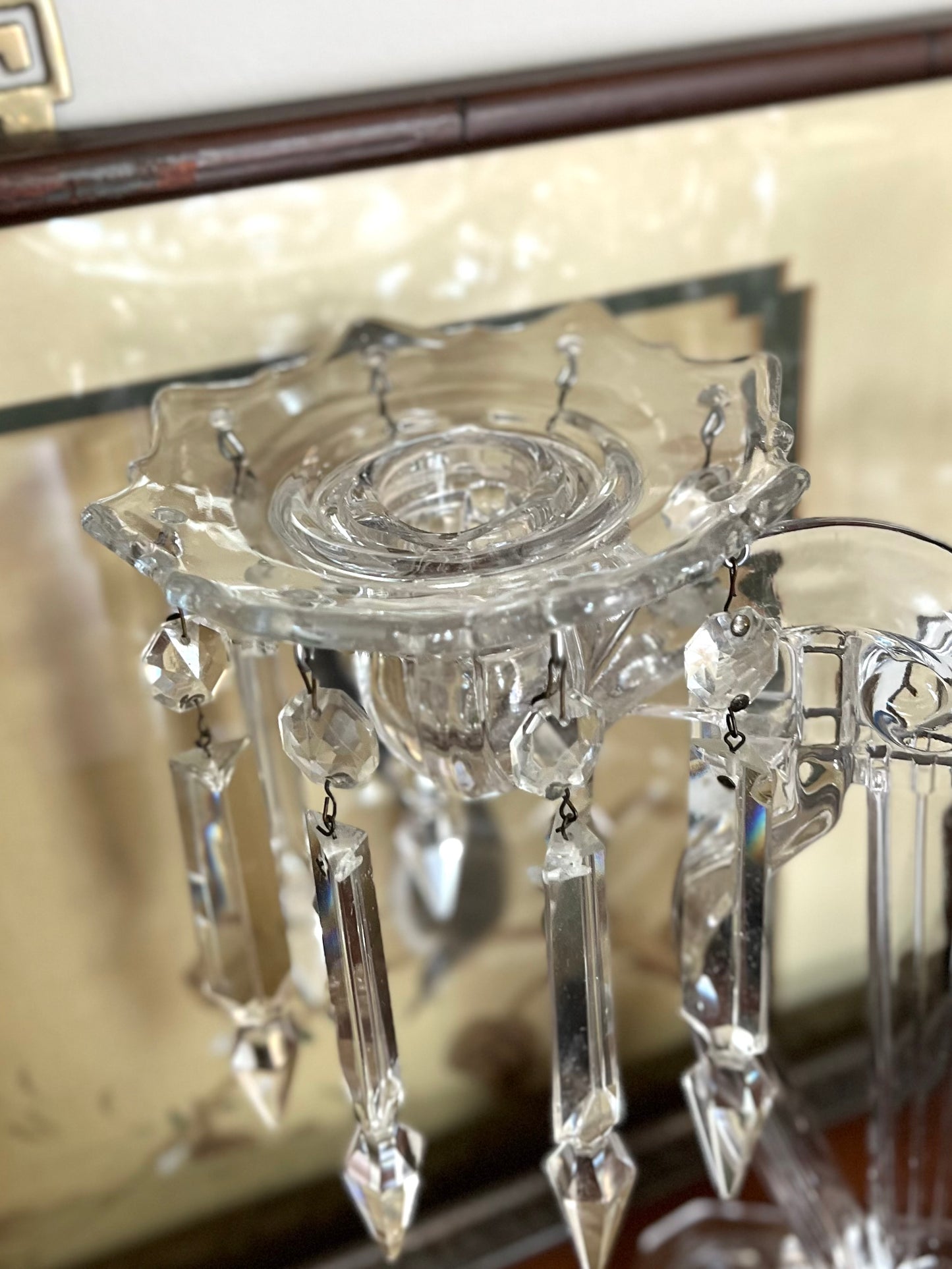 Extraordinary Cambridge Musical Lyre Shaped 2 Arm Candelabrum