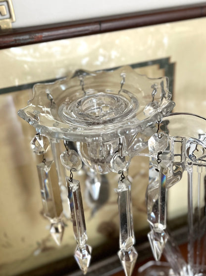 Extraordinary Cambridge Musical Lyre Shaped 2 Arm Candelabrum