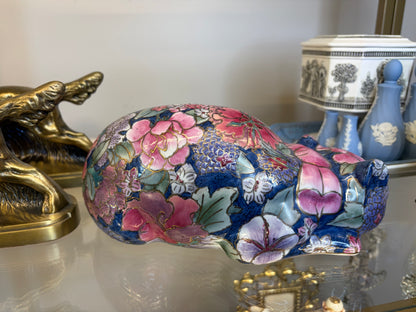 Lovely large floral resting cat!