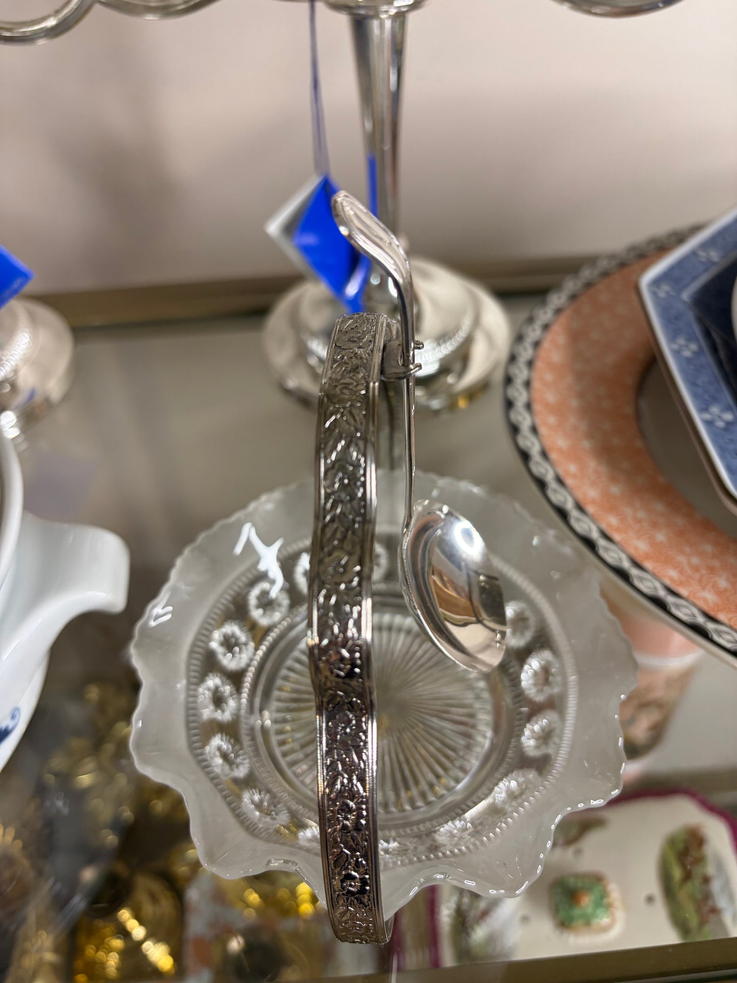 Lovely caviar serving dish with spoon!