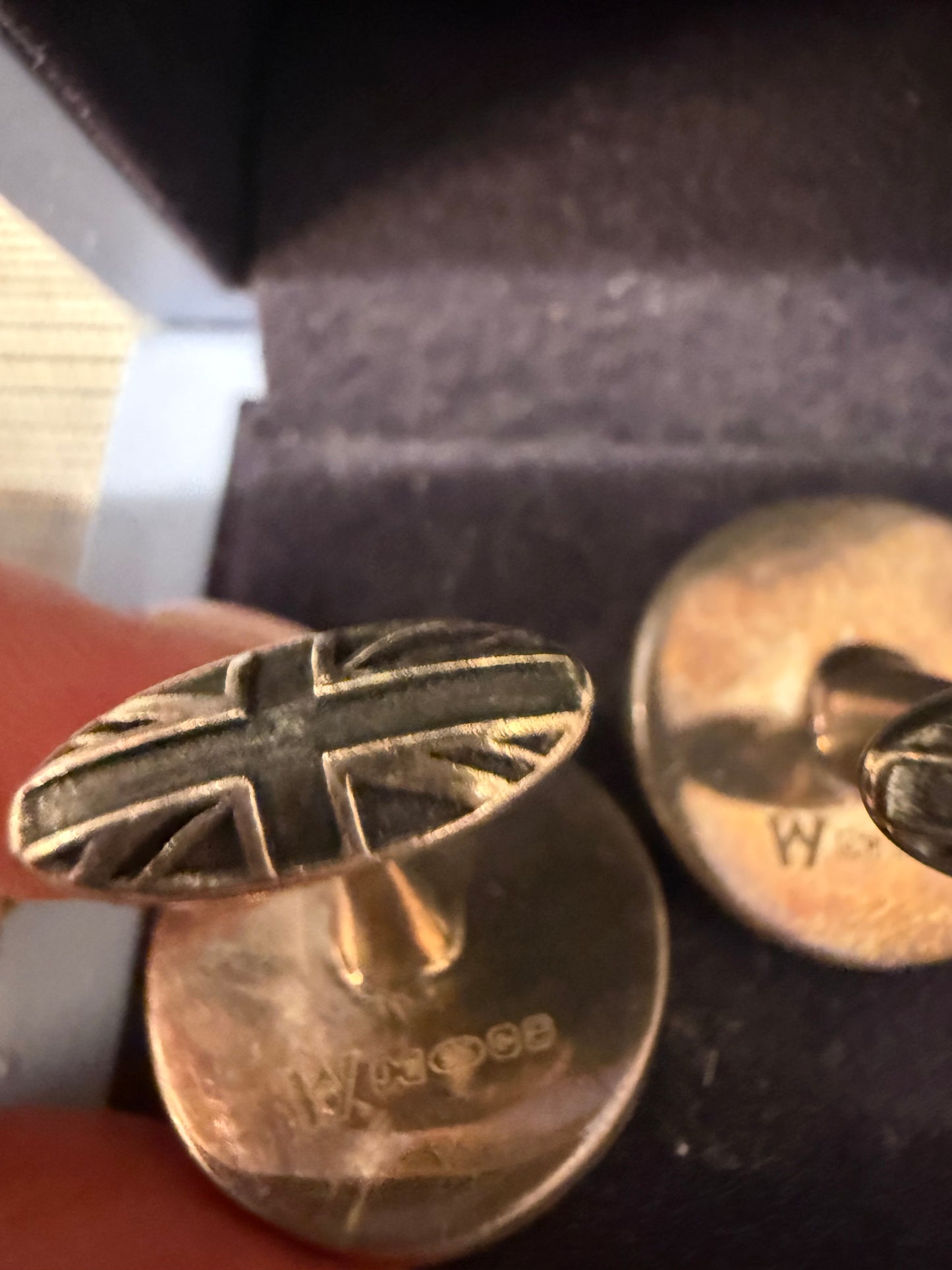 Vintage Pair Stephen Webster for Wedgwood Jasperware Bulldog Cufflinks – Boxed