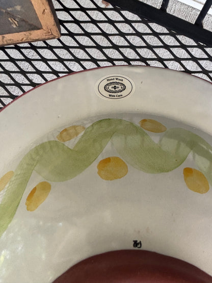 Vintage 1983 Mackenzie Childs extra large bowl!