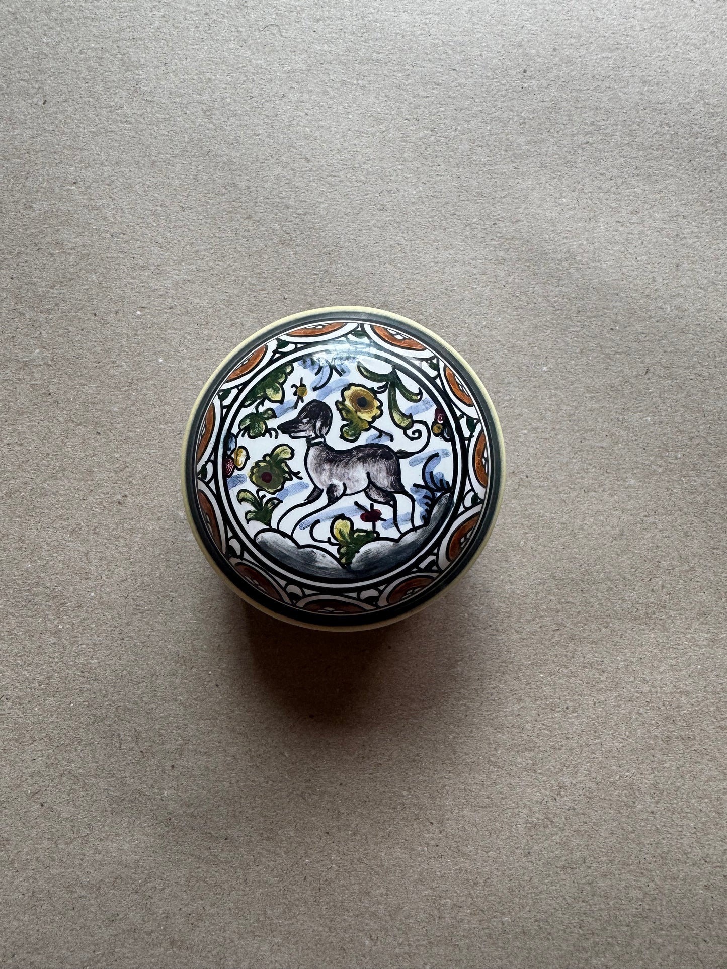 Hand-Painted Portuguese Trinket Box – Estrela Pattern