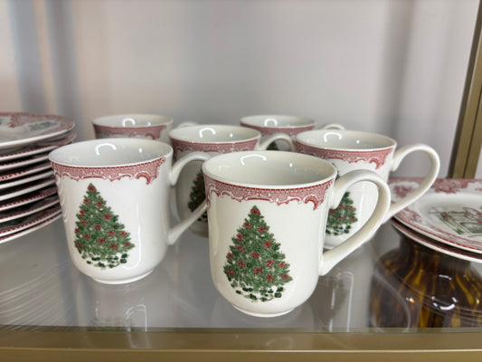 Johnson Bros. Old Britain Castles mugs set of 6!