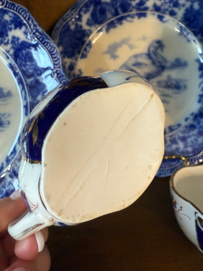 Early 19th Century Creamer & Open Sugar Set