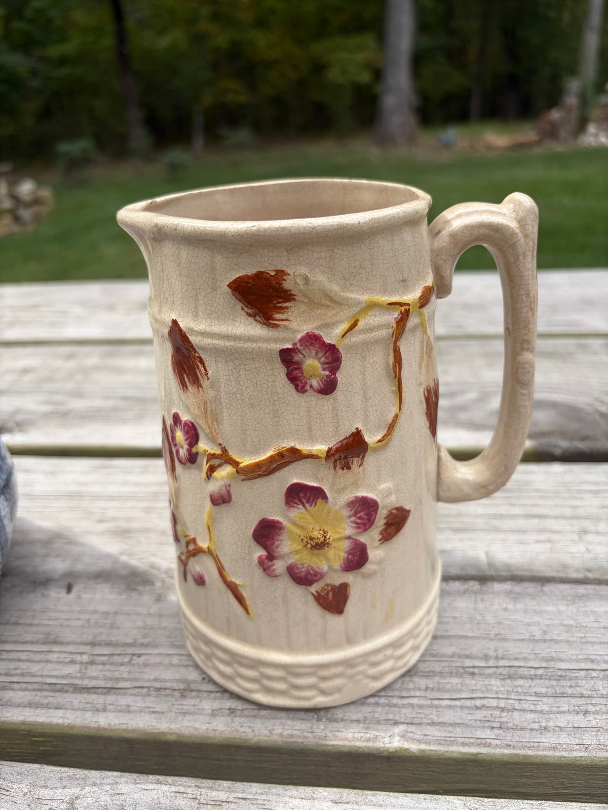 Antique Majolica pitcher!