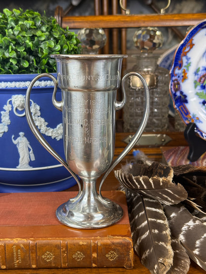 Smith, Patterson & Co. York Country Club Men’s Doubles Tennis Trophy | York, Maine | July 1912 | 7” H × 5.5” W