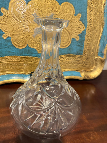 Live 12/2 Reserved - Vintage Signed Goebel Heavy Crystal Decanter