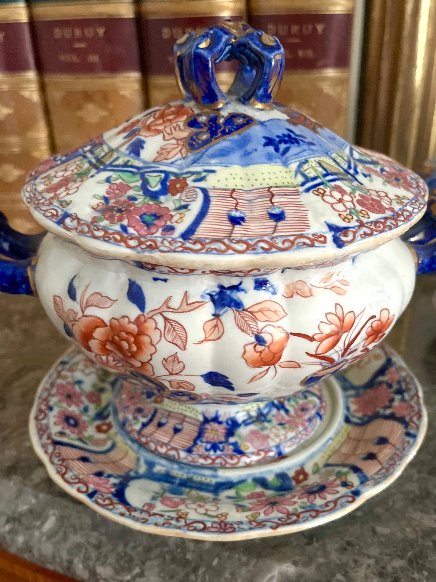 Collectors Dream - Circa 1813-1830 Mason’s Ironstone Sauce Tureen With Original Underplate - 2 Available