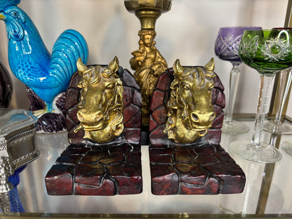 Beautiful horse head bookends pair!