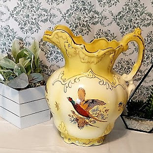 Imperial Pottery, Large Pheasant water Pitcher