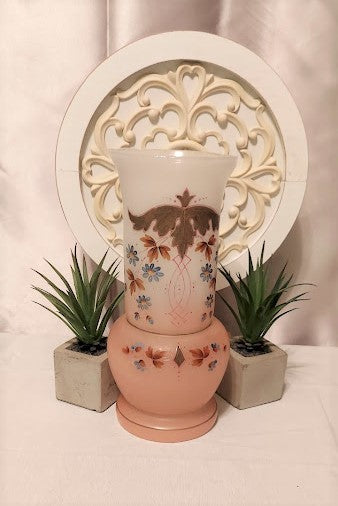 Vintage Vase by Bristol, hand painted and hand blown