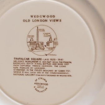 Vintage Wedgwood “Old London”Views, set of (5) plates, 10”D - Pristine!