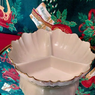 Lenox Holiday 3 section bowl