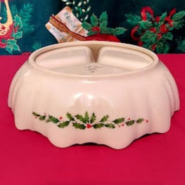 Lenox Holiday 3 section bowl