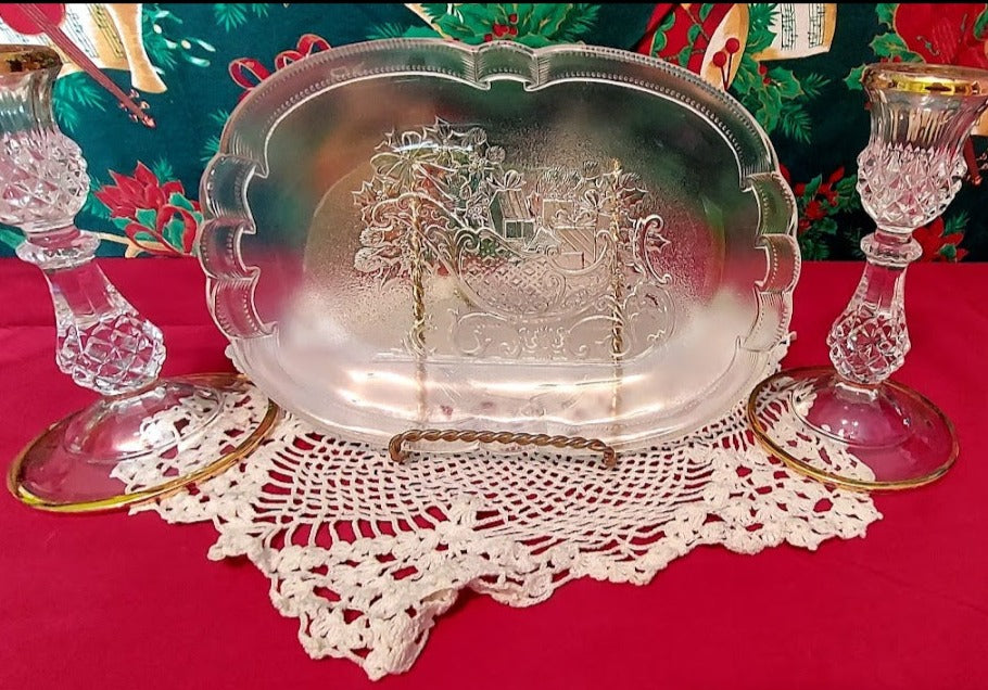 Mikasa Crystal Platter