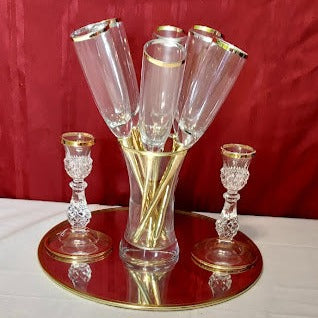 Toasting Flutes with matching holder. Must have for New Years!!