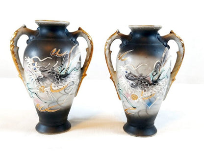 Vintage Japanese Moriage Dragonware, set of 9 pieces, Stunning!!