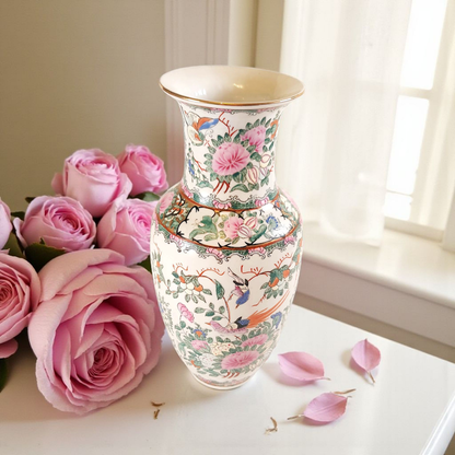 Andrea by Sadek, Large Famille Rose Vase