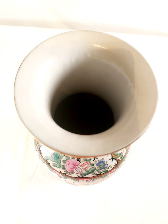 Andrea by Sadek, Large Famille Rose Vase