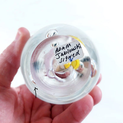 Vintage Teardrop Paper Weight signed Adam Jablonski