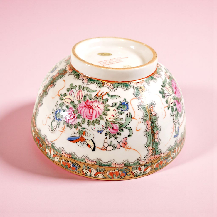 Andrea by Sadek, Large Famille Rose Porcelain Bowl