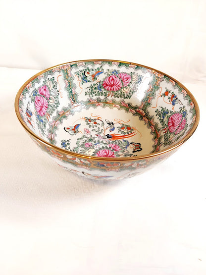 Andrea by Sadek, Large Famille Rose Porcelain Bowl
