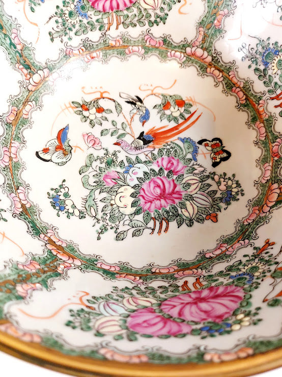 Andrea by Sadek, Large Famille Rose Porcelain Bowl