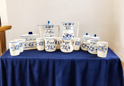 Royal Sealy 13pc. Set of Blue and White Dishes