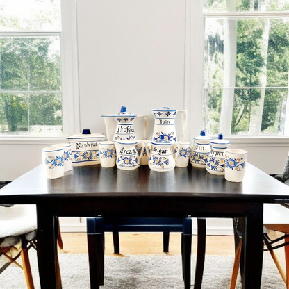 Royal Sealy 13pc. Set of Blue and White Dishes