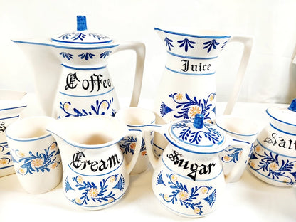 Royal Sealy 13pc. Set of Blue and White Dishes