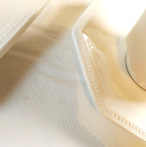 Vintage Johnson Bros. Heritage White Ironstone China! 12pc. set