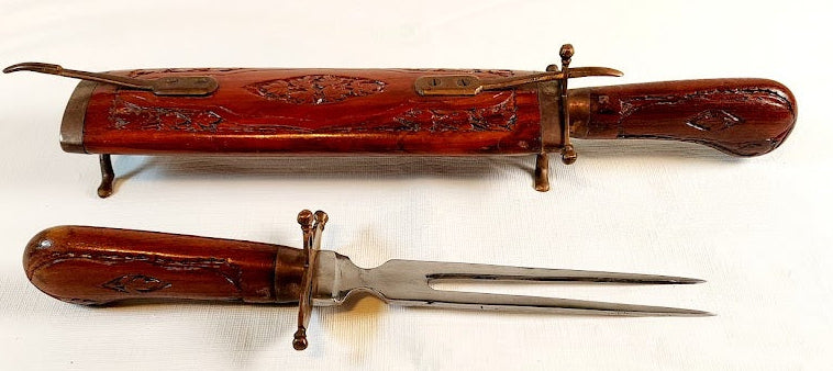 Vintage Hand Carved Cutlery Set. Beautiful Craftmanship!!