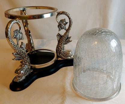 Chinoiserie Style Koi Fish Vase or Large Candle Holder