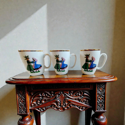 Vintage Polish Mugs by Zofia Stryjenska, set of 10, Excellent!!