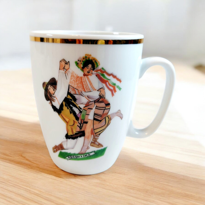 Vintage Polish Mugs by Zofia Stryjenska, set of 10, Excellent!!