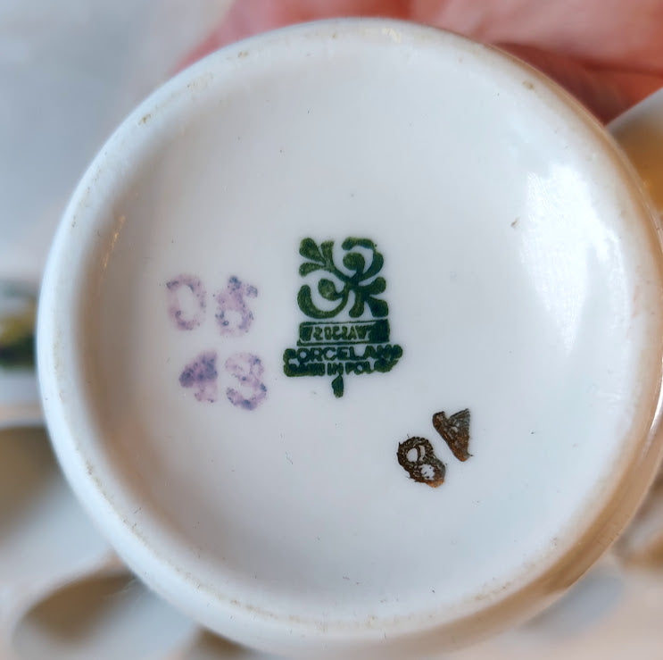 Vintage Polish Mugs by Zofia Stryjenska, set of 10, Excellent!!