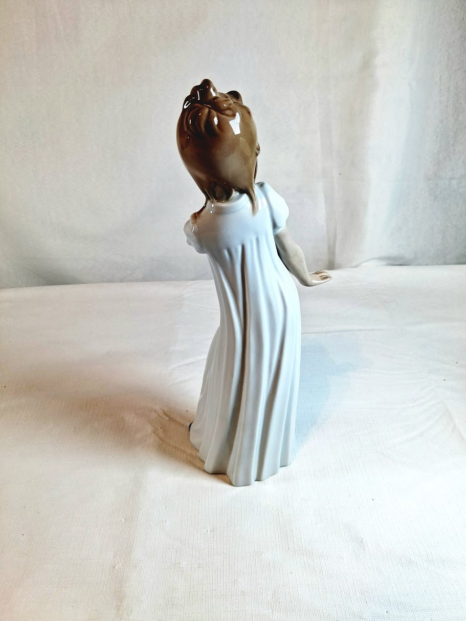 Lladro Hand Painted Figurine of Girl Yawning...Stunning!