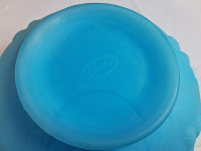 Vintage Fenton Blue  Satin Bowl, So Pretty!