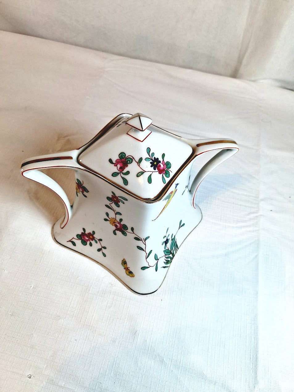 Antique French Limoge Sugar Box, Very Old