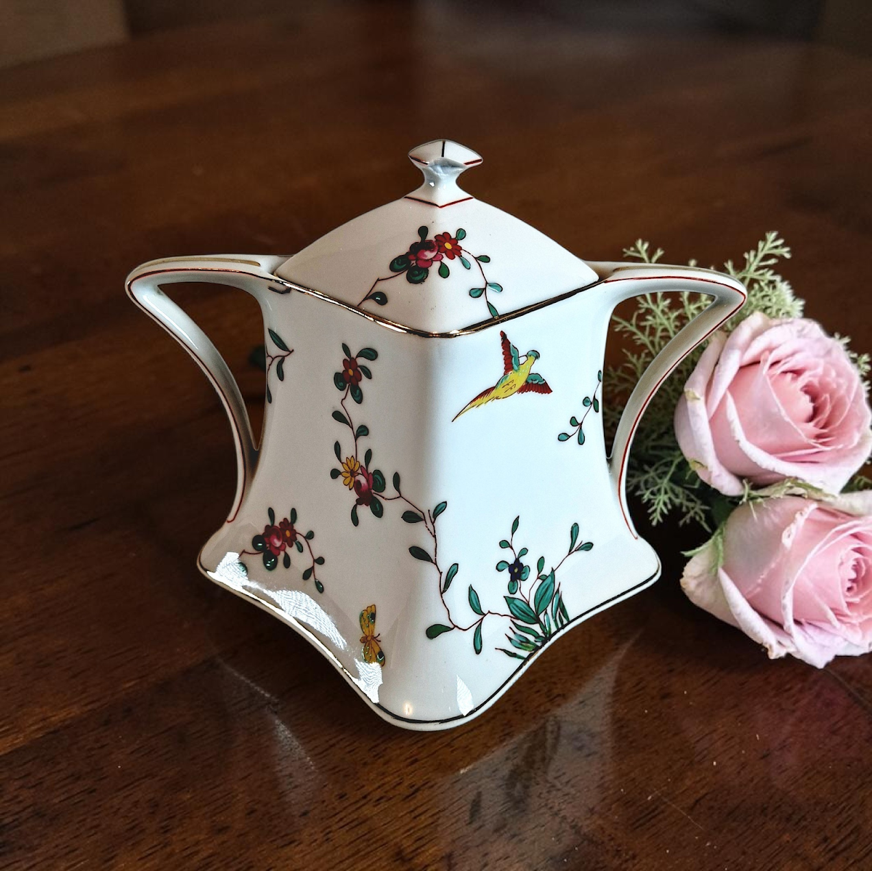 Antique French Limoge Sugar Box, Very Old
