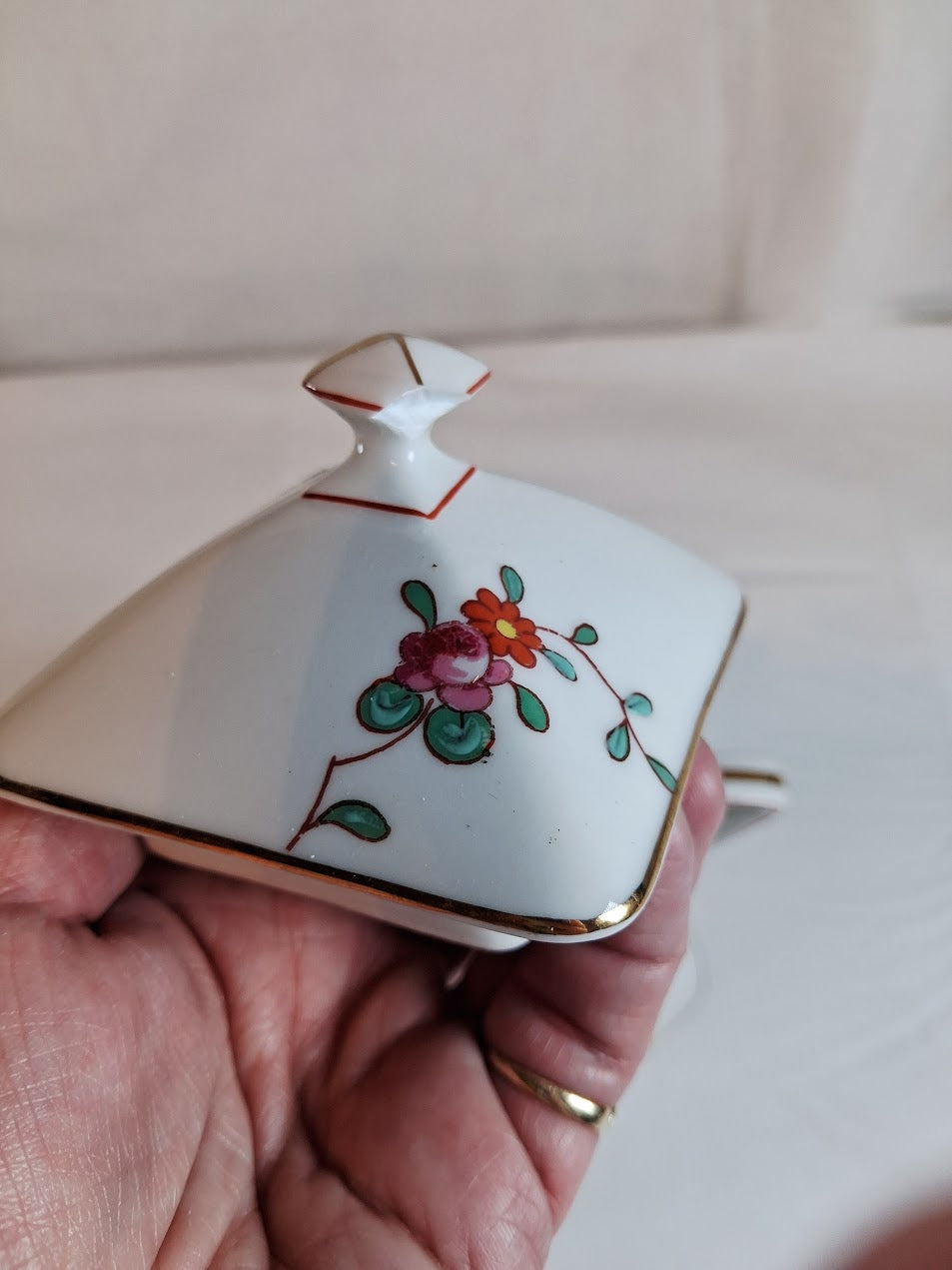 Antique French Limoge Sugar Box, Very Old