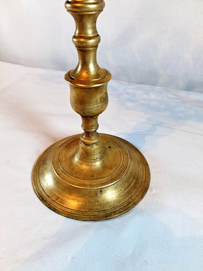 Vintage brass 7-branch menorah