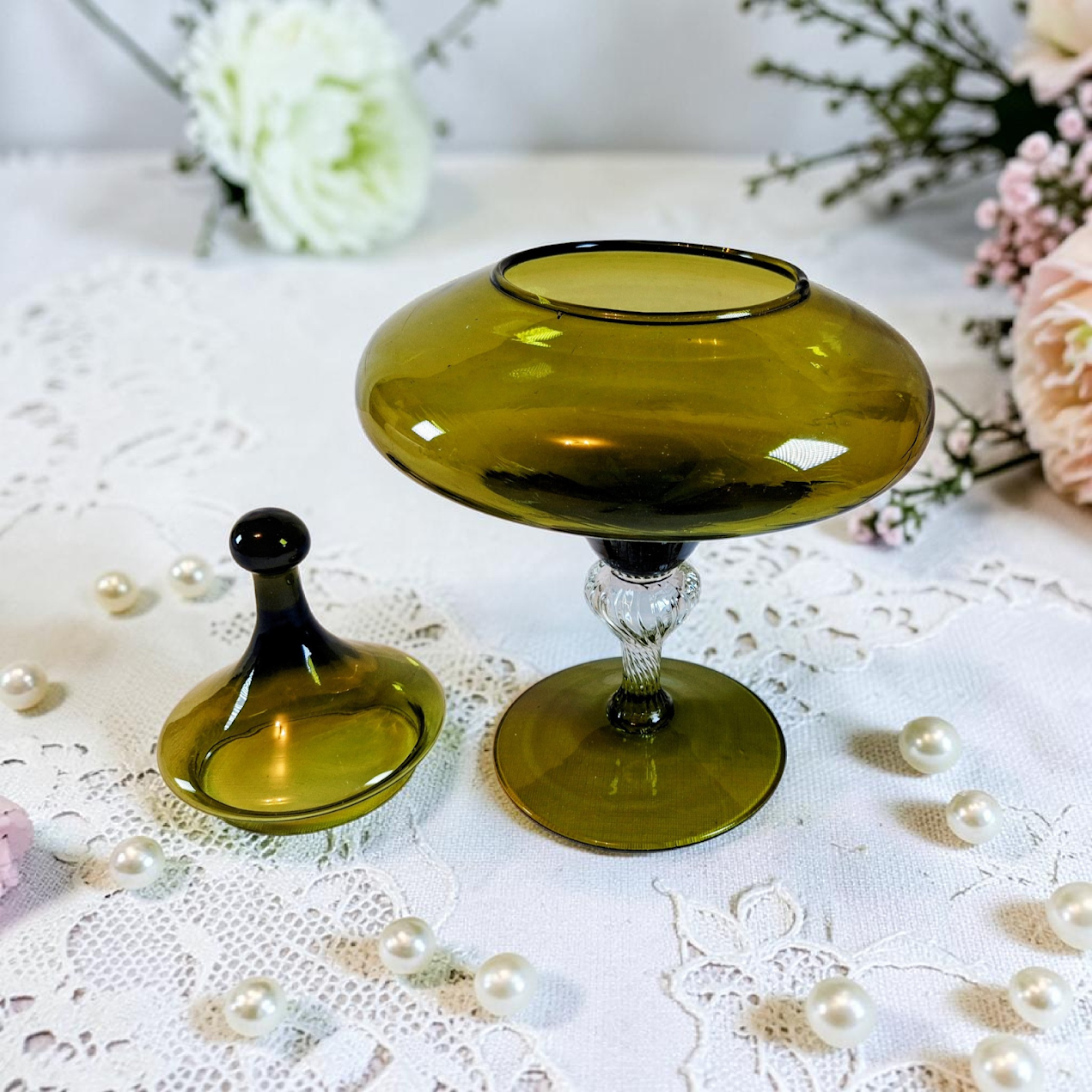 Vintage Empoli Centerpiece Dish