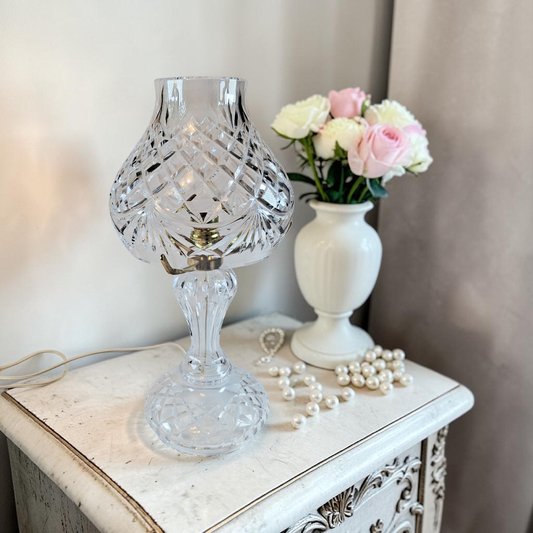 Waterford Crystal Electric Hurrican Lamp, Excellent Condition!!