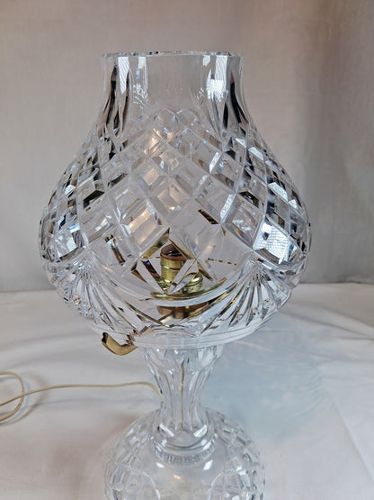 Waterford Crystal Electric Hurrican Lamp, Excellent Condition!!